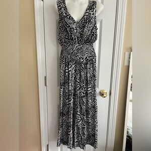 Black & White Animal Print jumpsuit